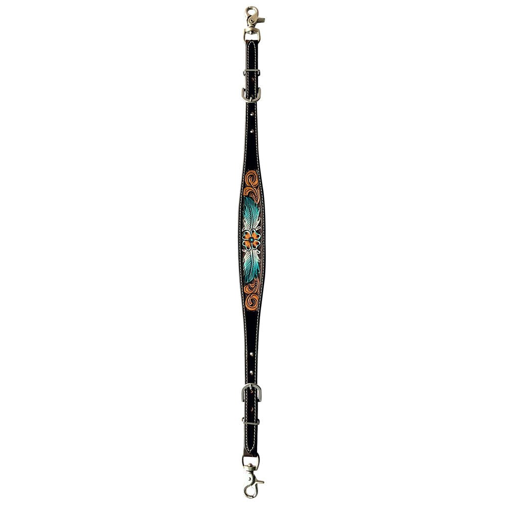 Bar H Equine American Leather Horse Saddle Tack One Ear Headstall | Breast Collar | Browband Headstall | Wither Strap | Tack Set for Horses BER117