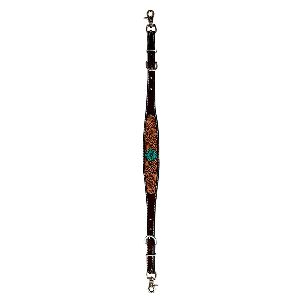 Bar H Equine Genuine Western American Leather Horse Premium Headstall & Breast Collar Set