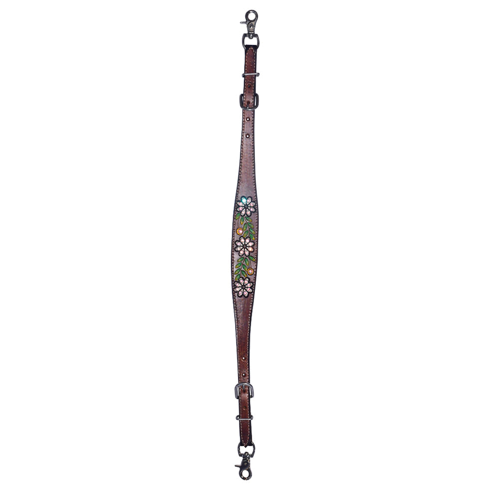 Bar H Equine Genuine Western American Leather Horse Premium Headstall & Breast Collar Set