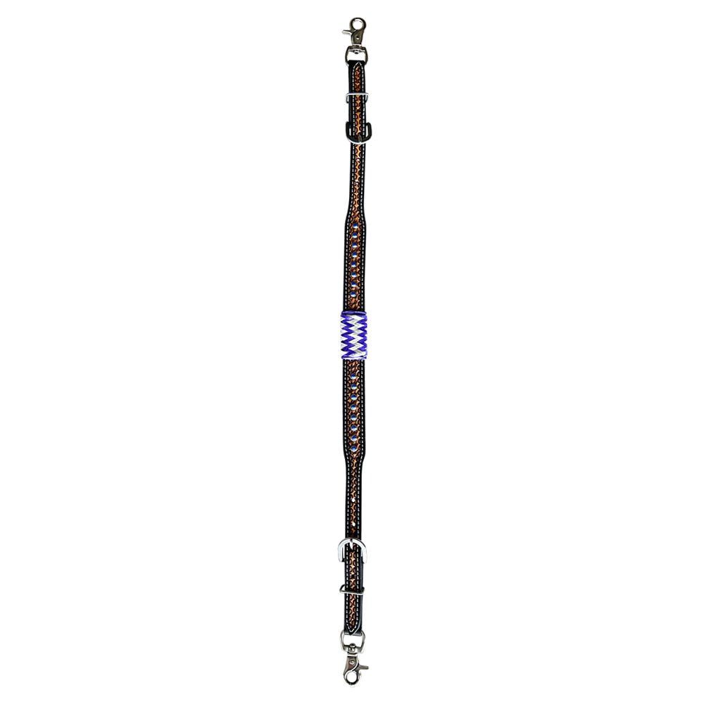 Bar H Equine Genuine Western American Leather Horse Premium Headstall & Breast Collar Set