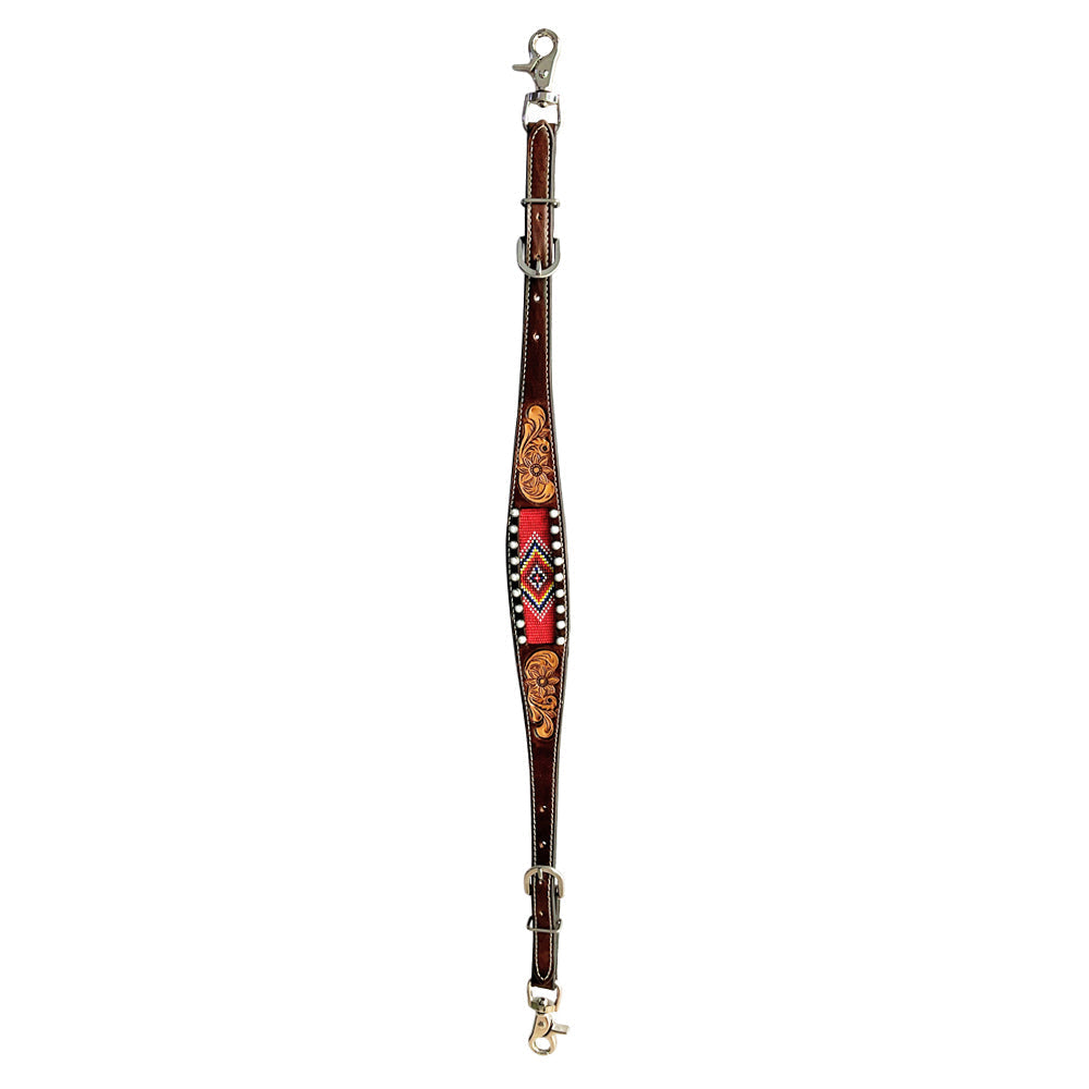 Bar H Equine Genuine Western American Leather Horse Premium Headstall & Breast Collar Set