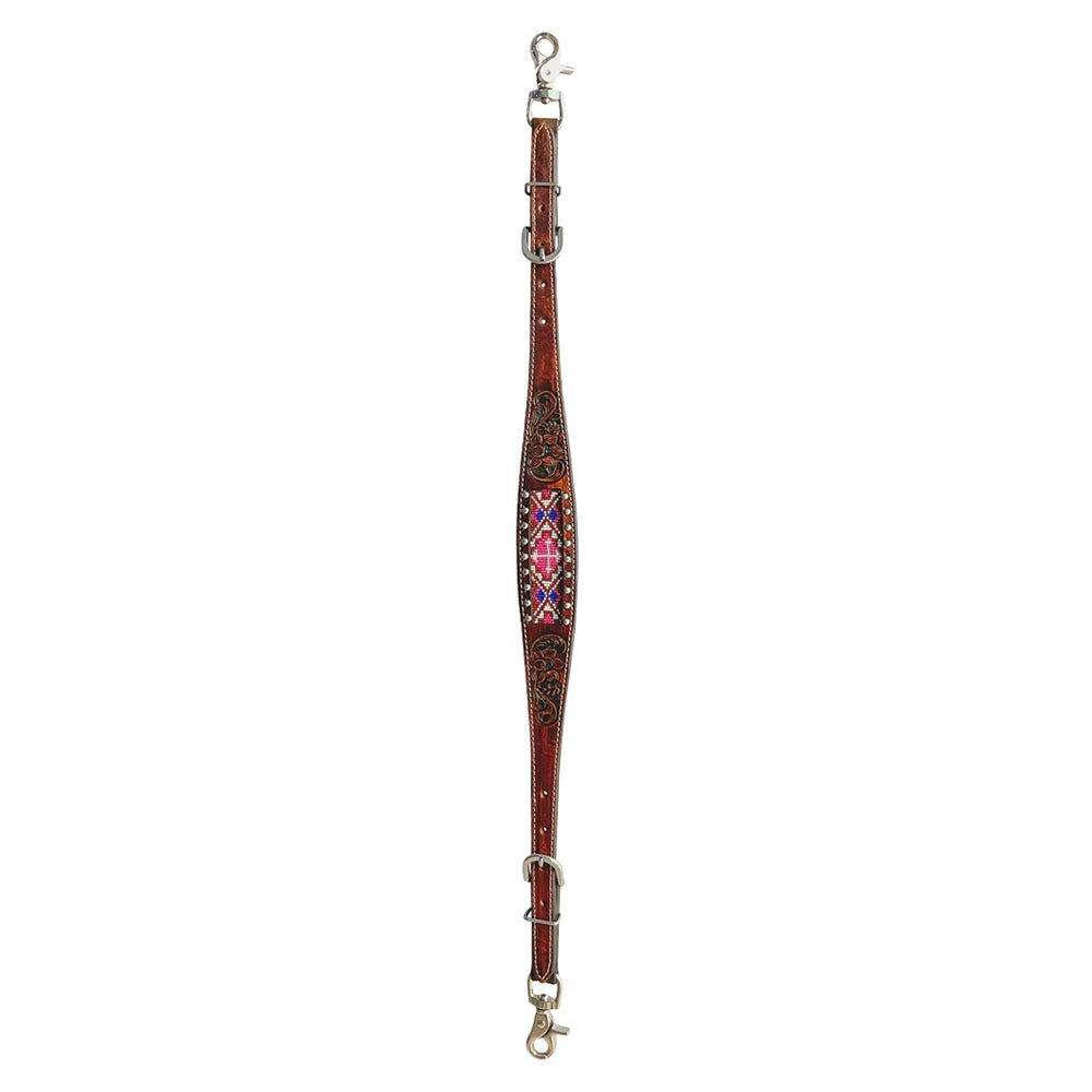 Bar H Equine Genuine Western American Leather Horse Premium Headstall & Breast Collar Set