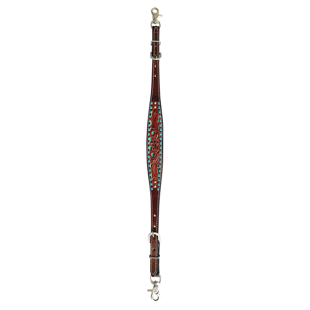 Bar H Equine Genuine Western American Leather Horse Premium Headstall & Breast Collar Set