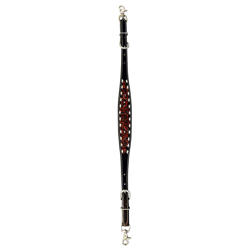 Bar H Equine American Leather Horse Saddle Tack One Ear Headstall | Breast Collar Browband Wither Strap Set BER246