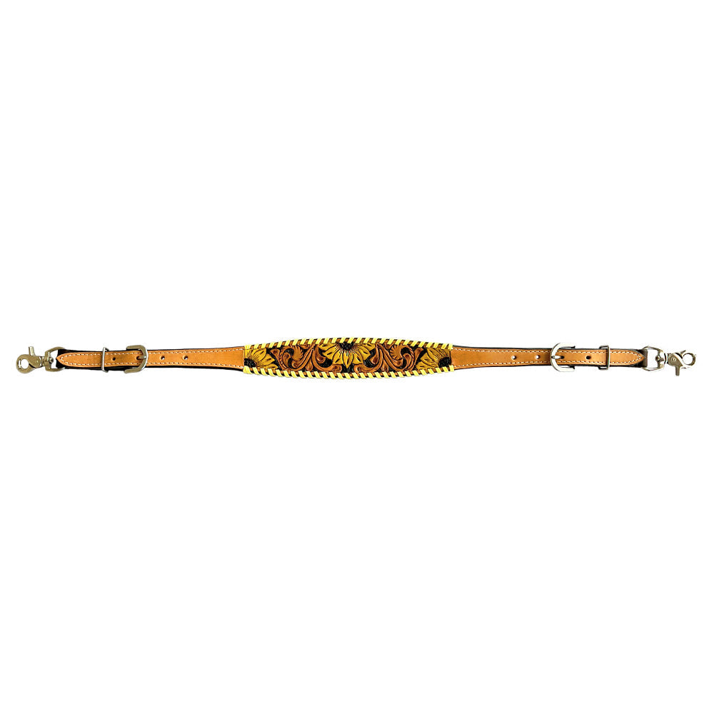 Bar H Equine American Leather Horse Saddle Tack One Ear Headstall | Breast Collar Browband Wither Strap Set BER255