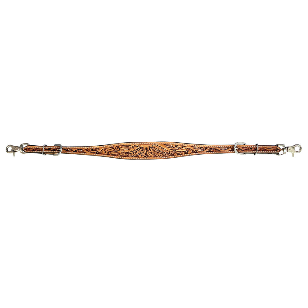 Bar H Equine American Leather Horse Saddle Tack One Ear Headstall | Breast Collar Browband Wither Strap Set BER265
