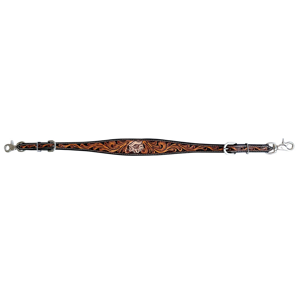 Bar H Equine American Leather Horse Saddle Tack One Ear Headstall | Breast Collar Browband Wither Strap Set BER267