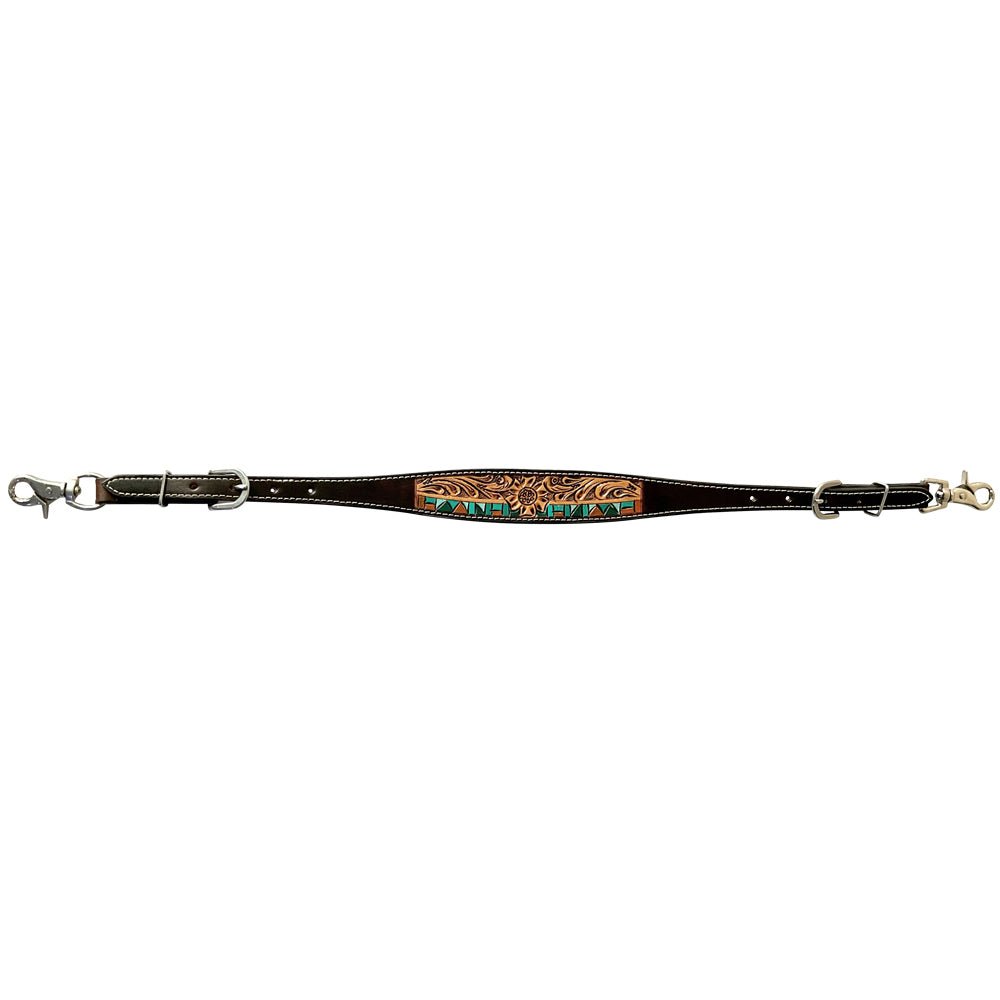 Bar H Equine Genuine Western American Leather Horse Premium Headstall & Breast Collar Set