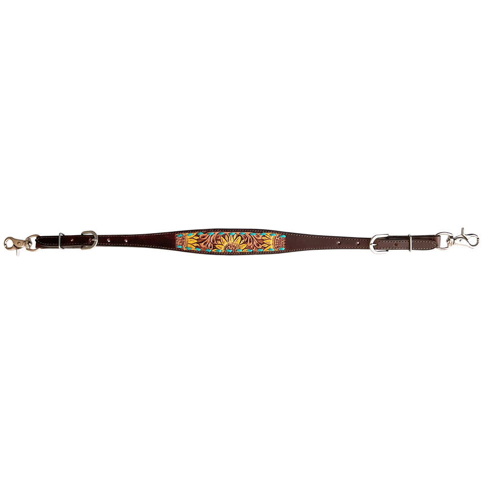 Bar H Equine American Leather Horse Saddle Tack One Ear Headstall | Breast Collar Browband Wither Strap Set BER312