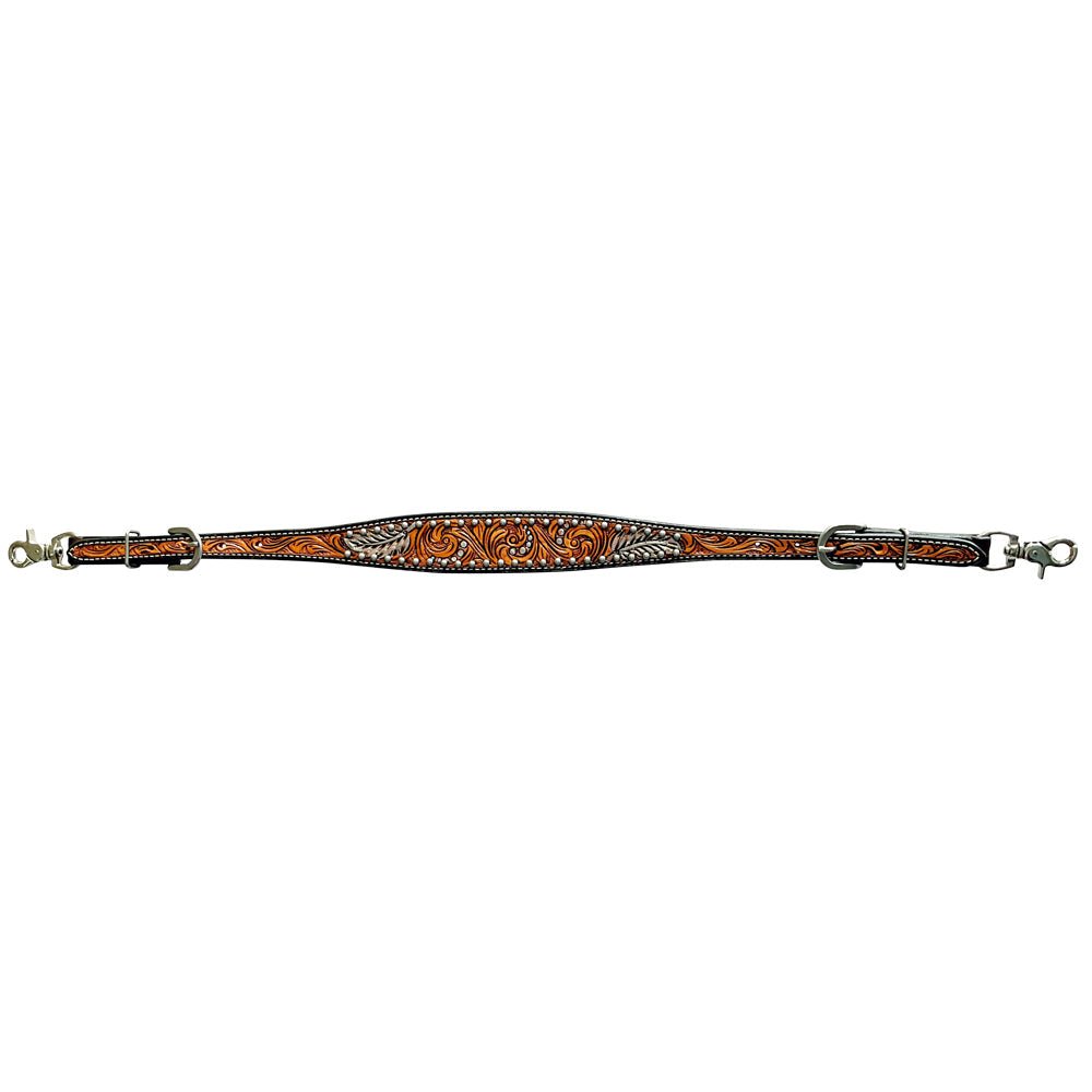 Bar H Equine Genuine Western American Leather Horse Premium Headstall & Breast Collar Set