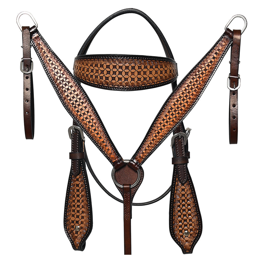 Comfytack Dark Brown Western Kids Youth Children Miniature Pony Saddle Leather Trail Tack Set | Hand Tooled Saddle | Western Saddle | Saddle for Horses | Horse Tack Set