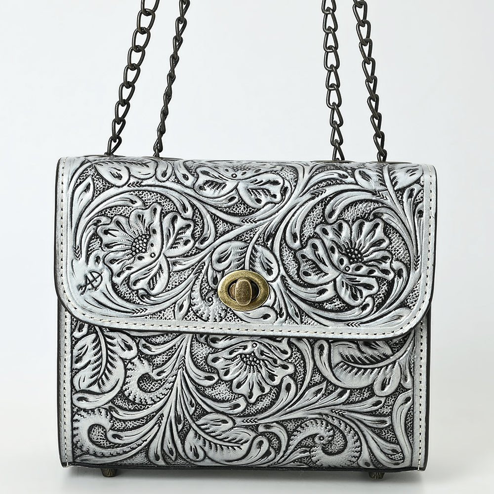 American Darling Small Crossbody Beautifully Hand Tooled Genuine Leather