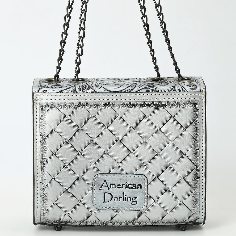 American Darling Small Crossbody Beautifully Hand Tooled Genuine Leather