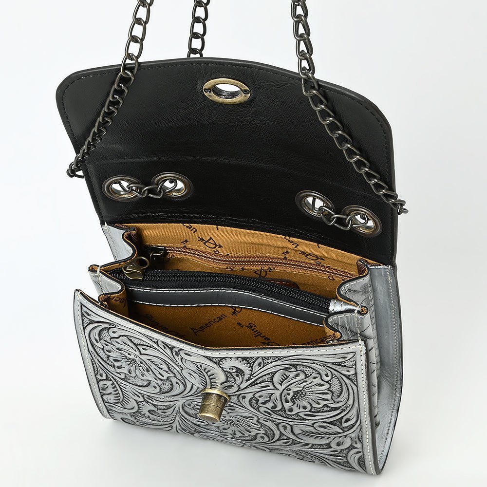 American Darling Small Crossbody Beautifully Hand Tooled Genuine Leather