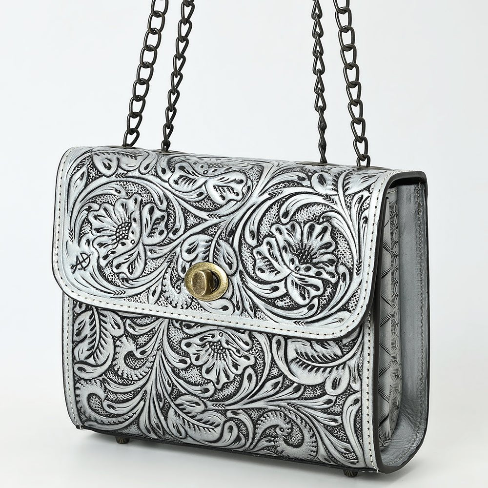 American Darling Small Crossbody Beautifully Hand Tooled Genuine Leather