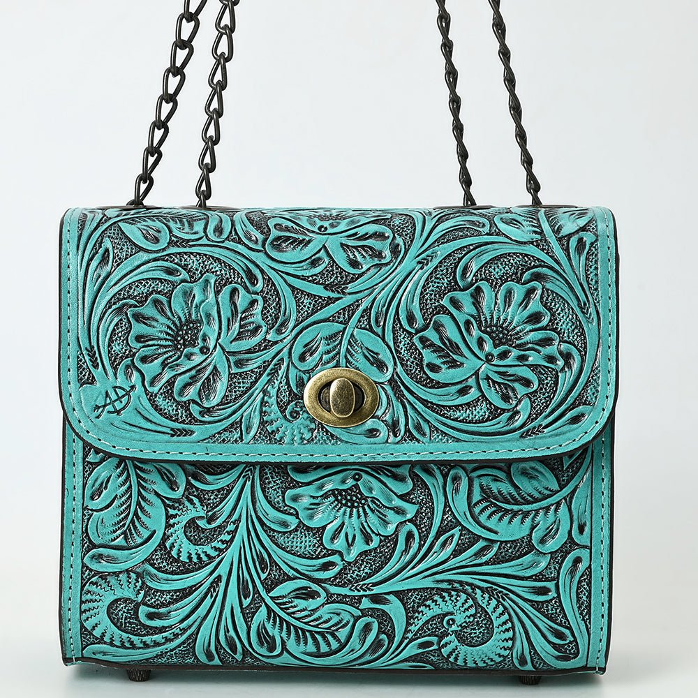 American Darling Small Crossbody Beautifully Hand Tooled Genuine Leather