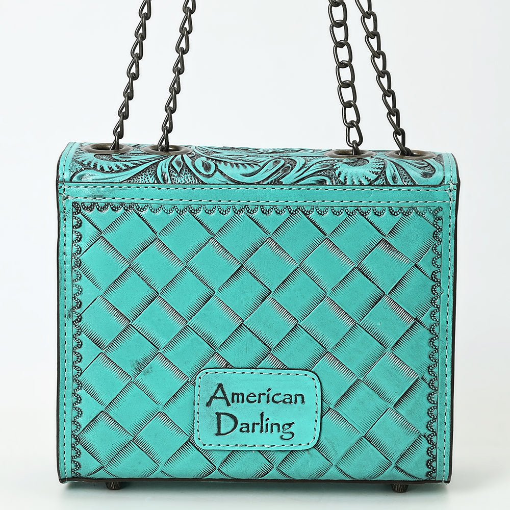 American Darling Small Crossbody Beautifully Hand Tooled Genuine Leather