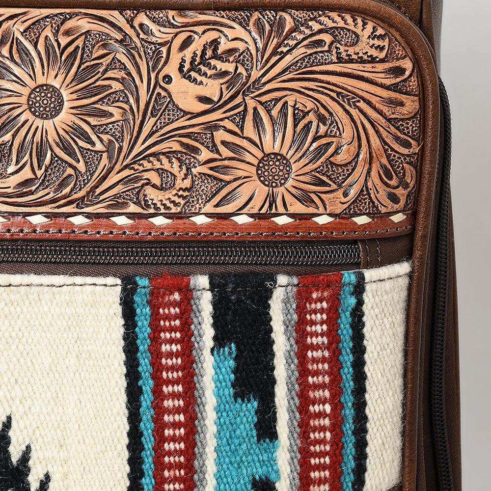 Hand Tooled Saddle Blanket Genuine Leather