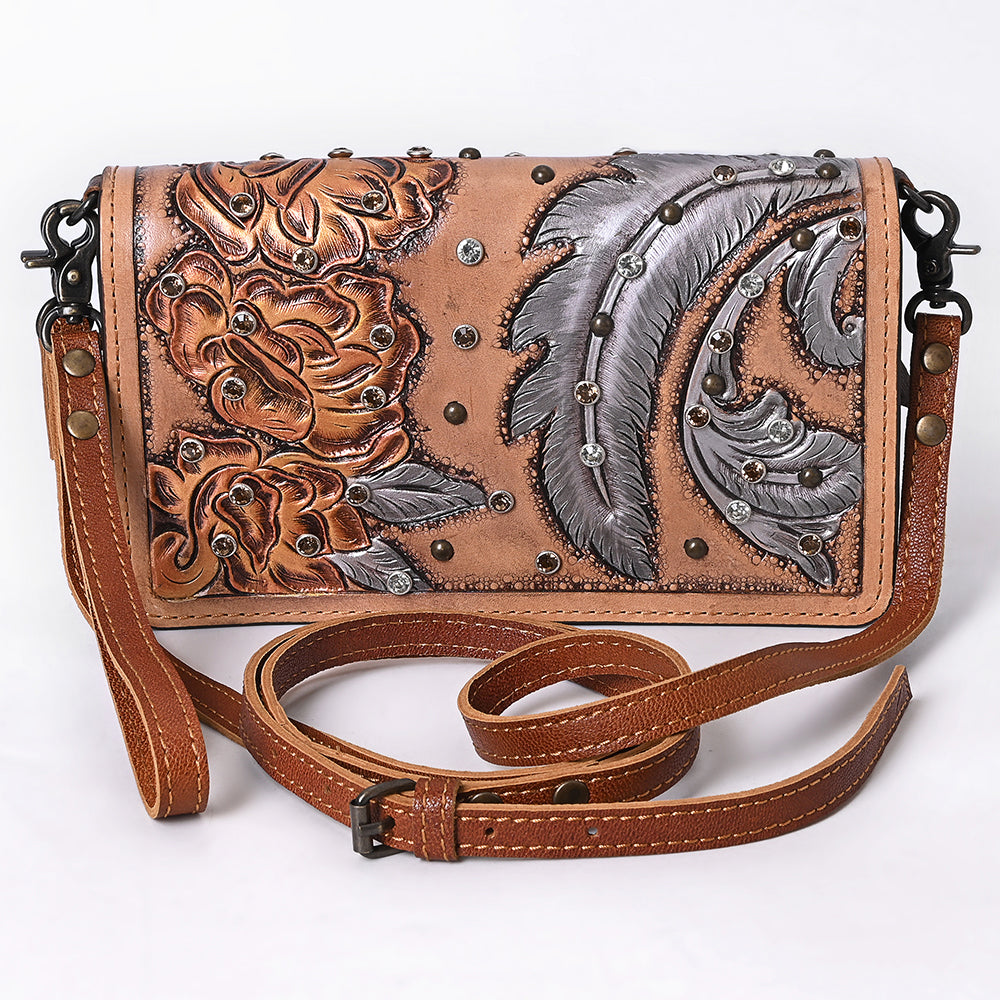 American Darling Organiser Hand Tooled Genuine Leather