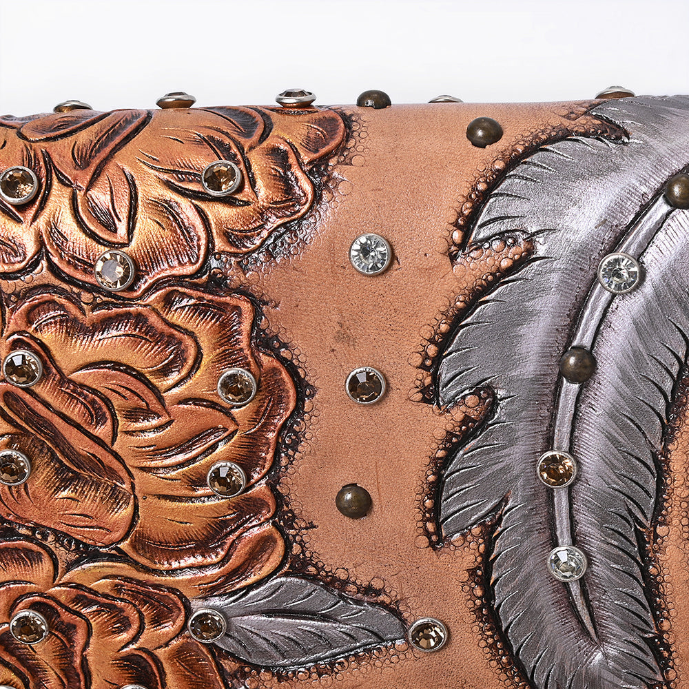 American Darling Organiser Hand Tooled Genuine Leather