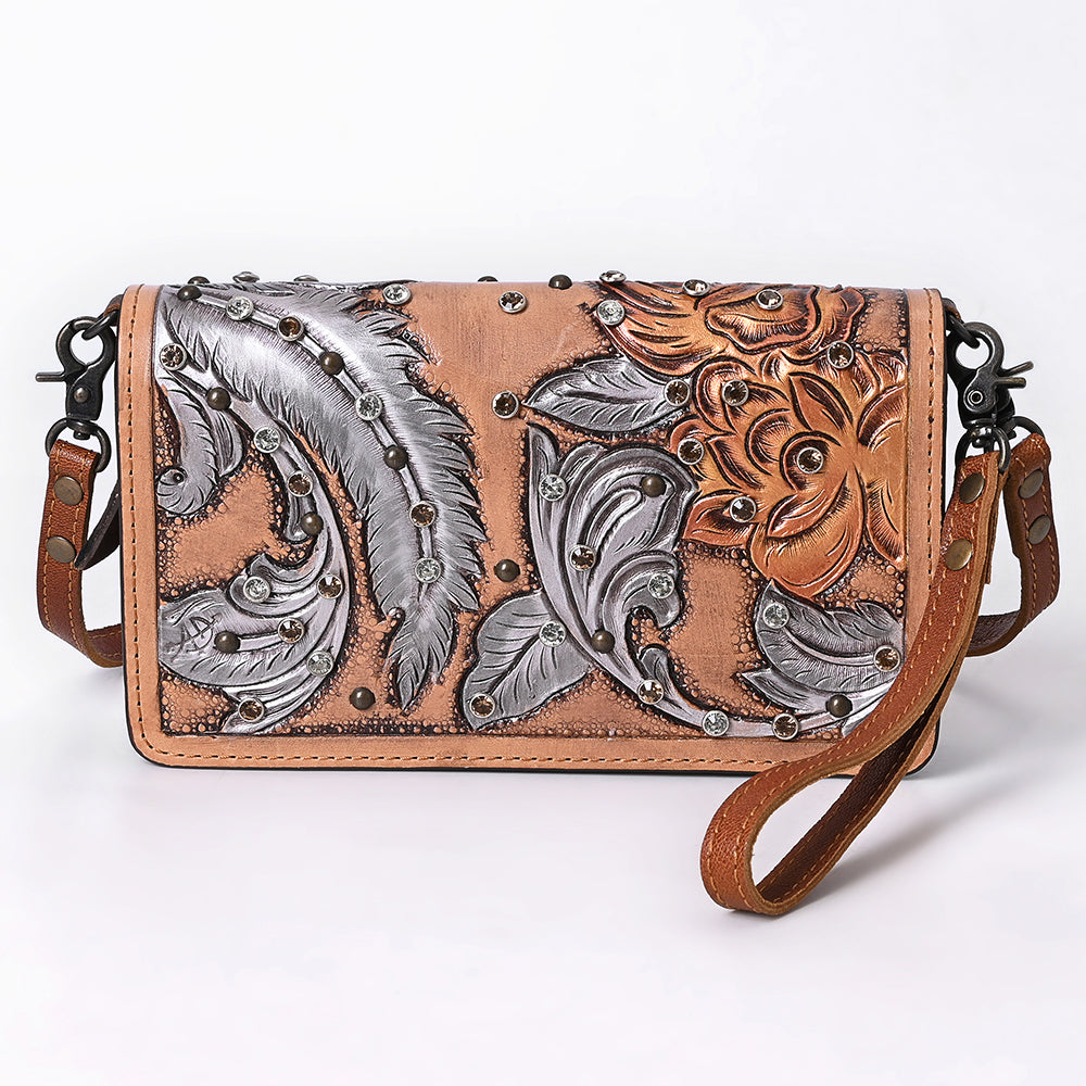 American Darling Organiser Hand Tooled Genuine Leather