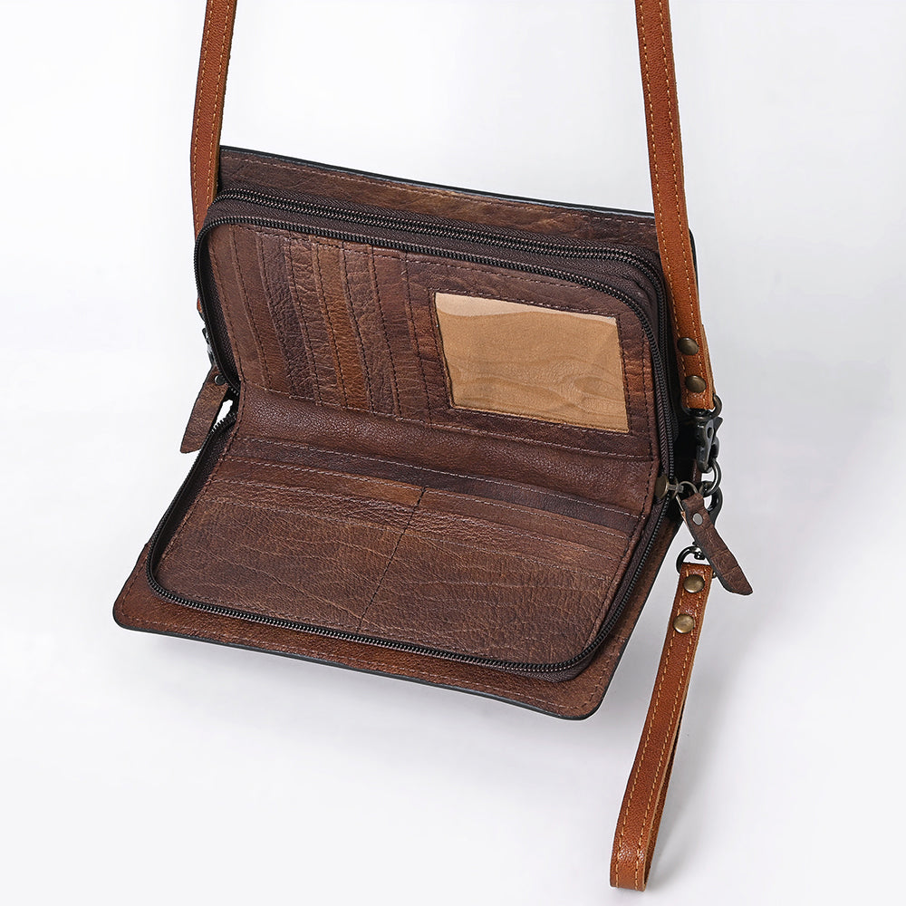 American Darling Organiser Hand Tooled Genuine Leather