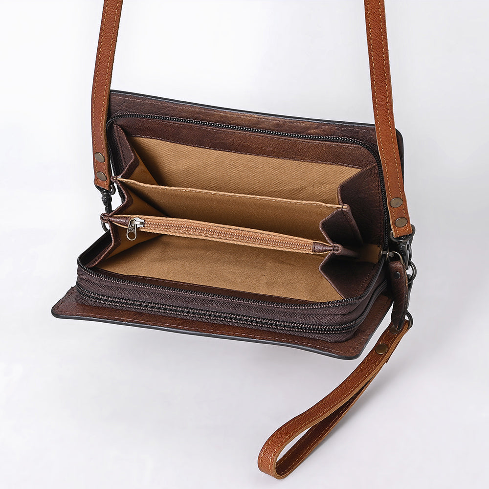 American Darling Organiser Hand Tooled Genuine Leather