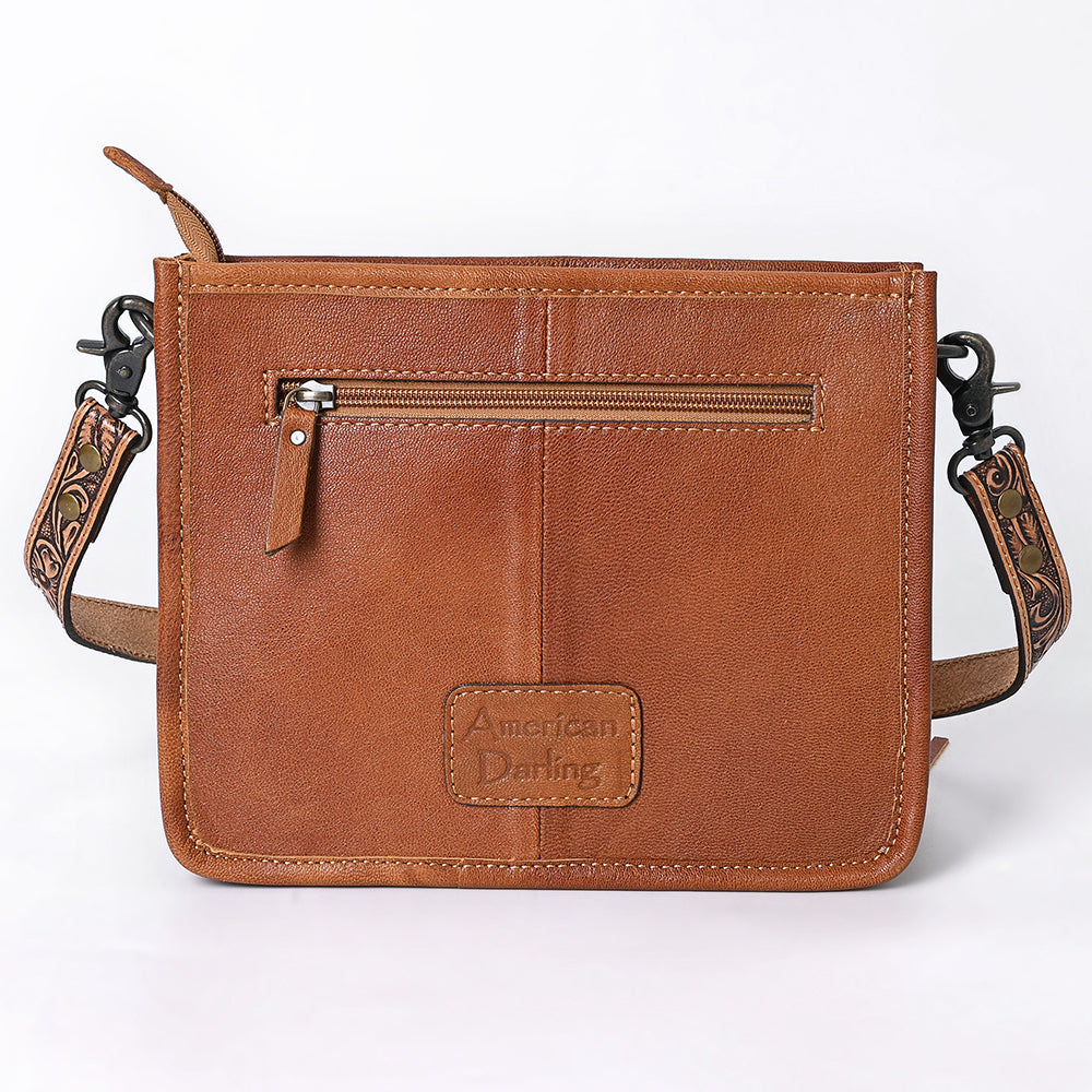 American Darling Crossbody Hand Tooled Genuine Leather