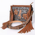 American Darling Crossbody Hand Tooled Genuine Leather