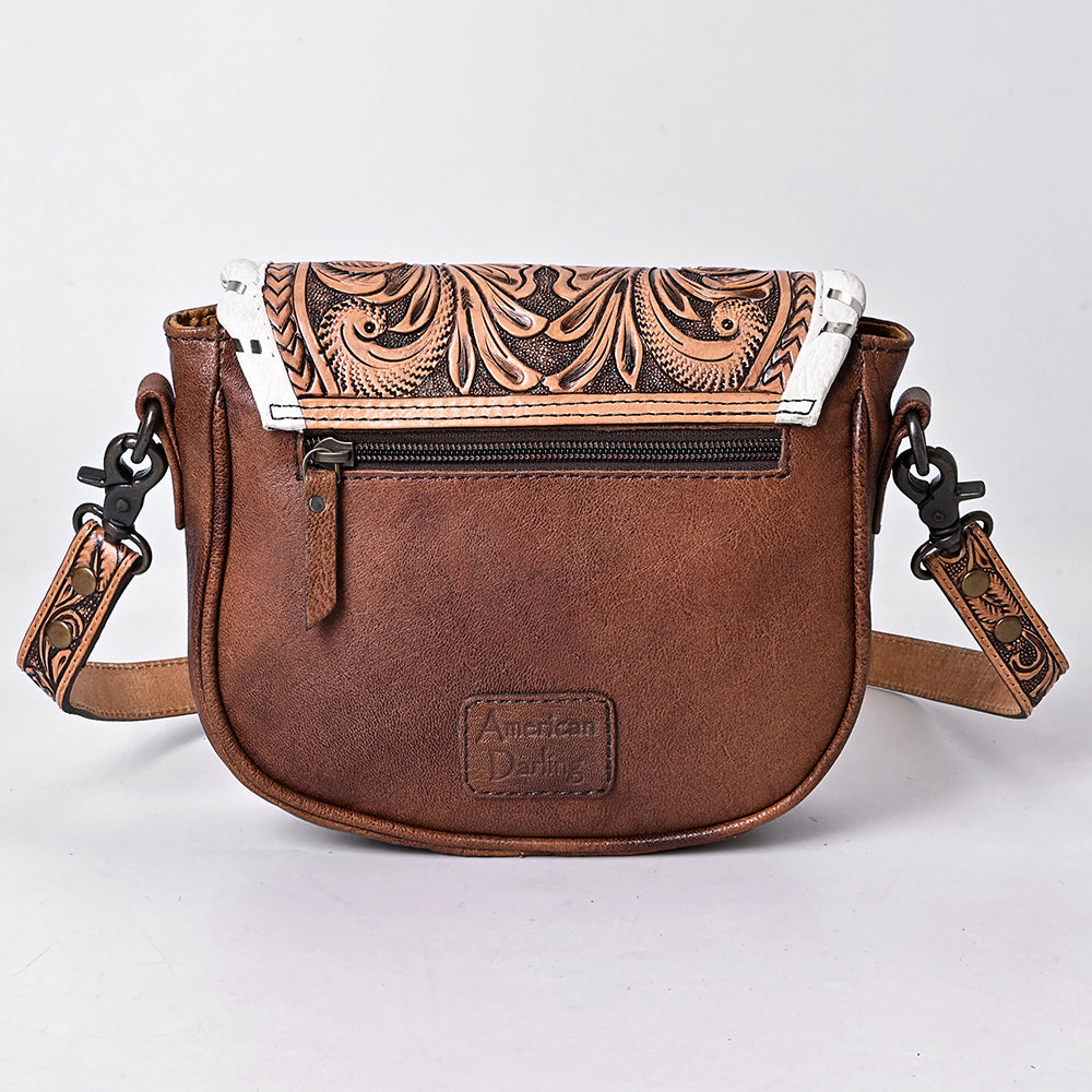 American Darling Crossbody Hand Tooled Genuine Leather