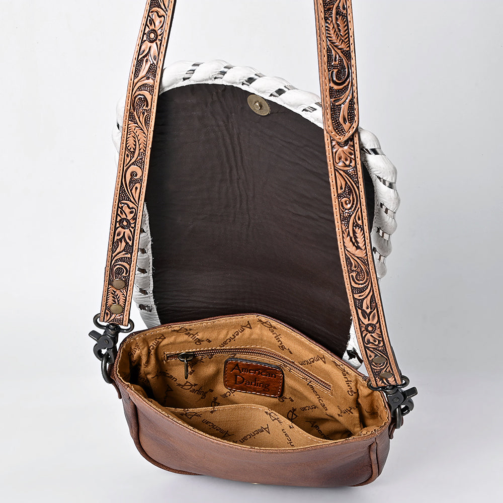 American Darling Crossbody Hand Tooled Genuine Leather