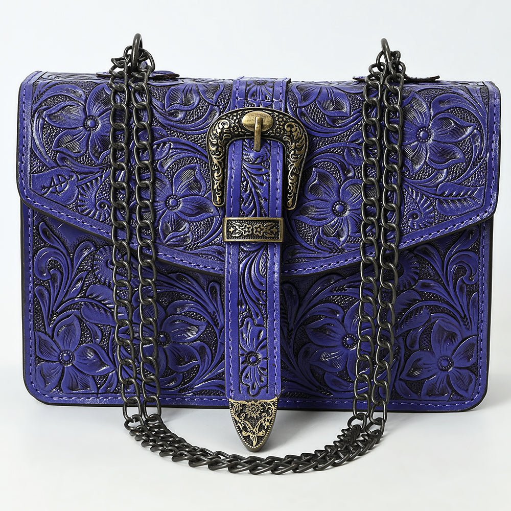 American Darling Small Crossbody Beautifully Hand Tooled Genuine Leather