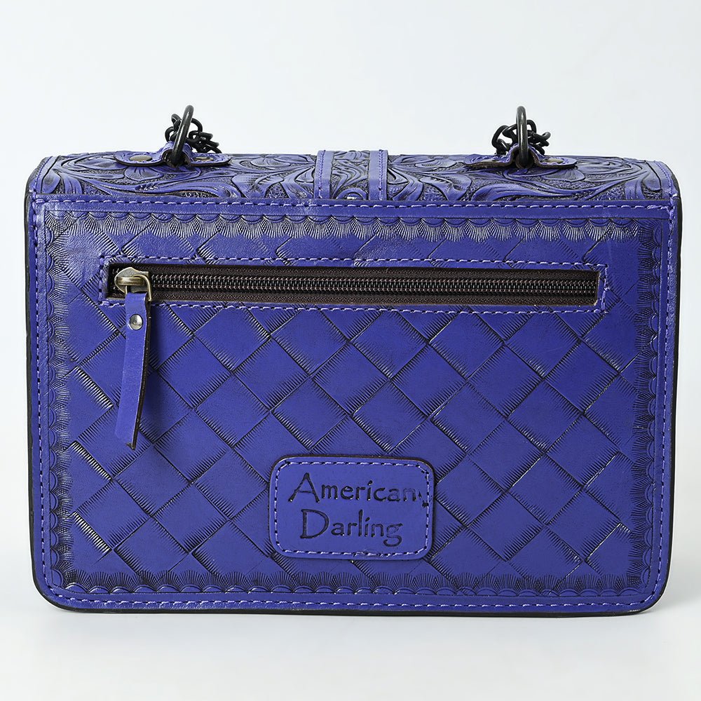 American Darling Small Crossbody Beautifully Hand Tooled Genuine Leather