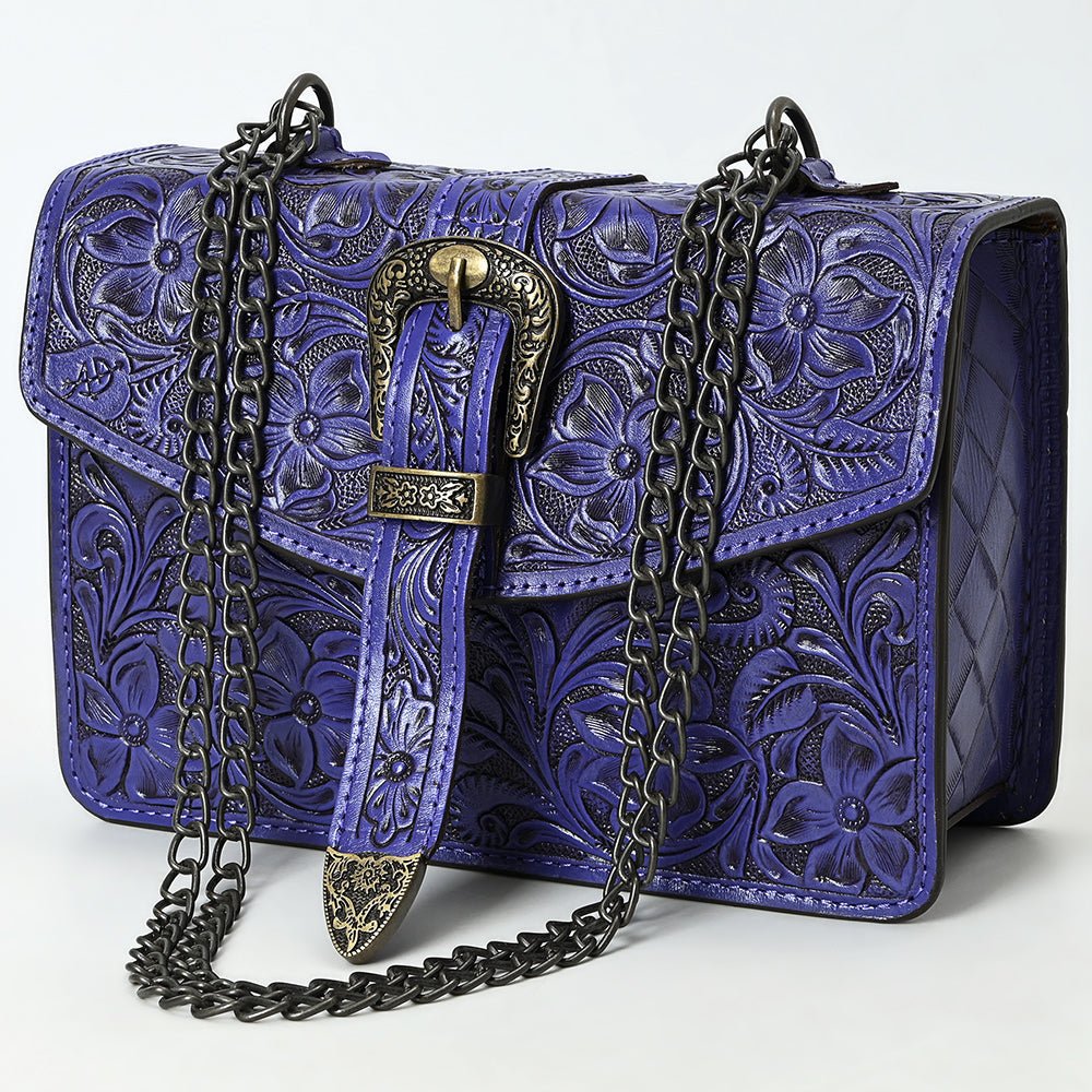American Darling Small Crossbody Beautifully Hand Tooled Genuine Leather