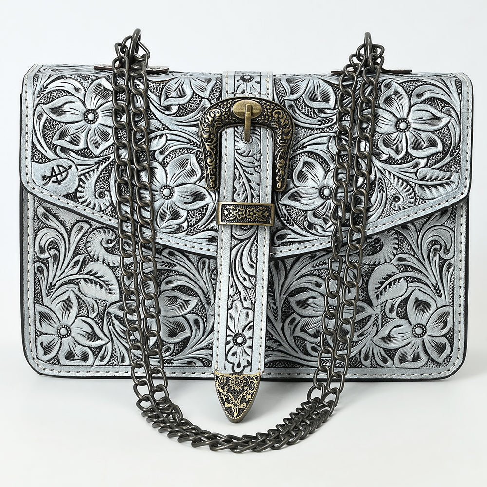 American Darling Small Crossbody Beautifully Hand Tooled Genuine Leather
