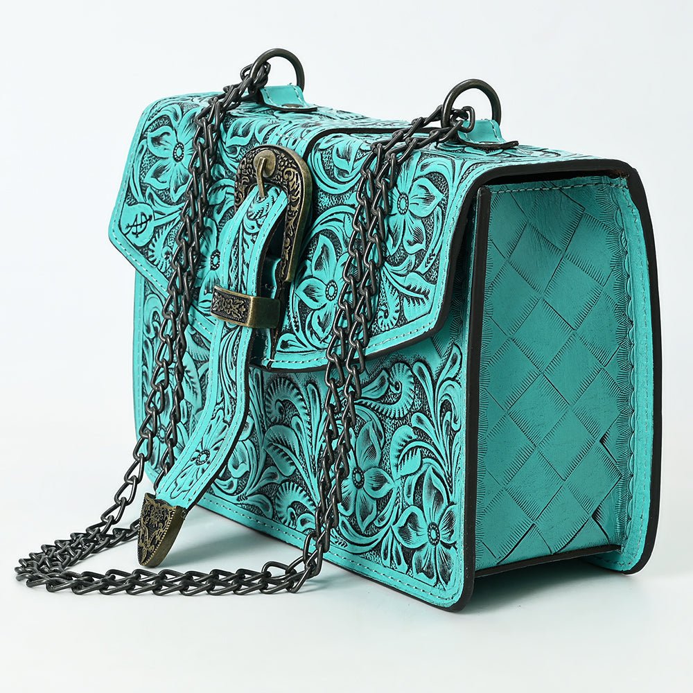 American Darling Small Crossbody Beautifully Hand Tooled Genuine Leather