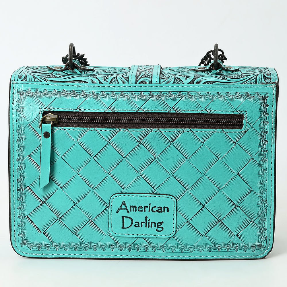 American Darling Small Crossbody Beautifully Hand Tooled Genuine Leather