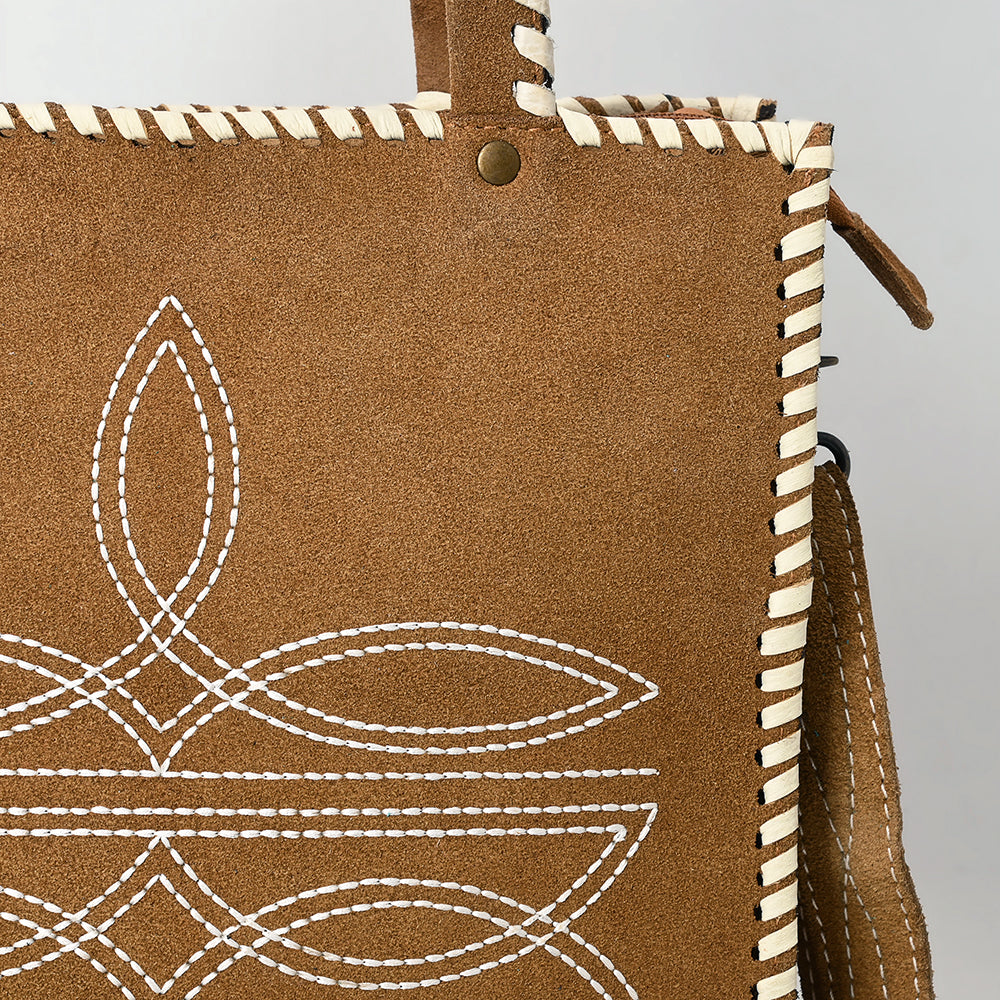 American Darling Tote Hand Tooled Genuine Suede Leather Women Bag Western Handbag Purse| Bag| Travel