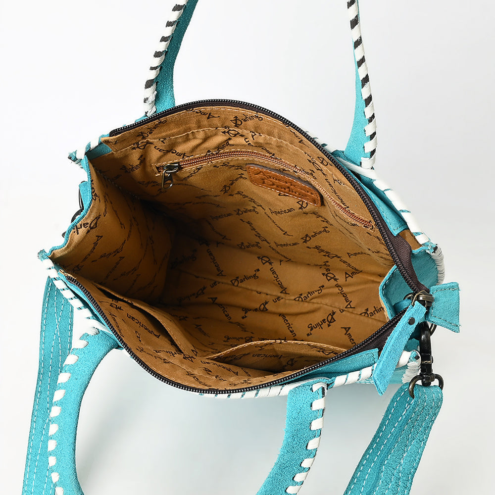 American Darling Tote Hand Tooled Genuine Suede Leather Women Bag Western Handbag Purse| Bag| Travel