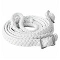 Hilason Braided Cotton Flat Roping Reins with Conway Buckles