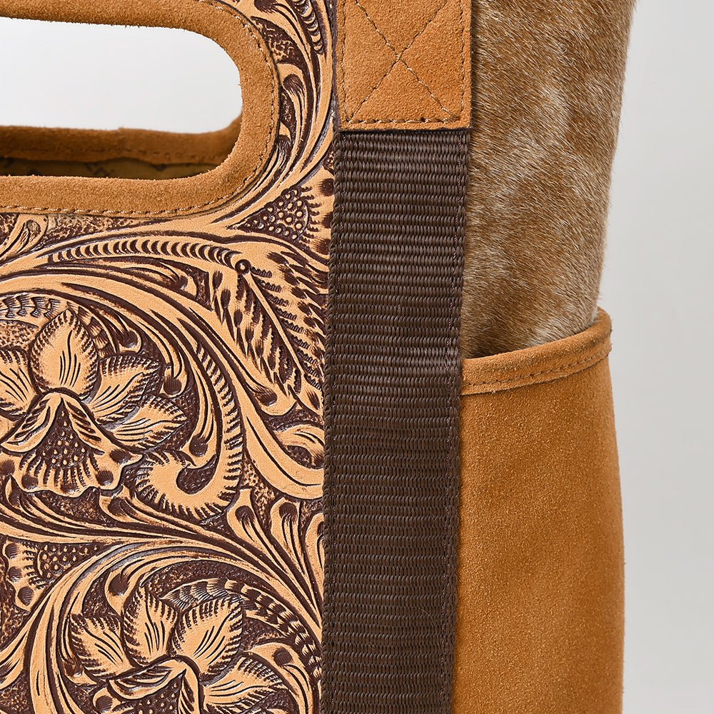 American Darling Hand-Tooled Genuine Leather Tote