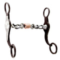 5-1/8" HILASON Western Horse Antique Finish Cowboy Wild Flower Bit 5-1/8"