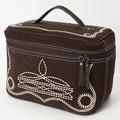 American Darling Jewelry Case Genuine Western Suede Leather Women's Bag | Organizer for Women Travel