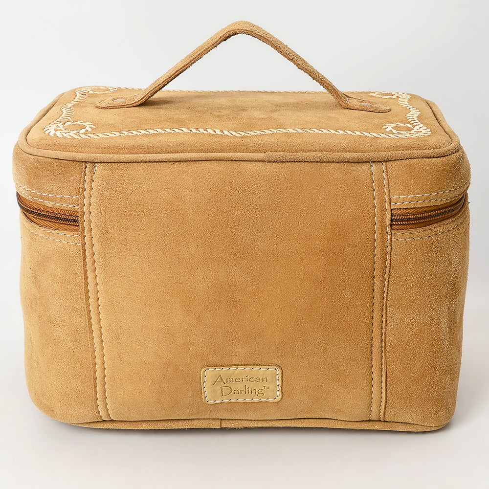 American Darling Jewelry Case Genuine Western Suede Leather Women's Bag | Organizer for Women Travel