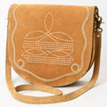 American Darling Cross Body Suede Genuine Western Leather Women Bag Handbag Purse |