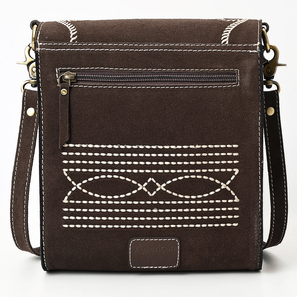 American Darling Cross Body Suede Genuine Western Leather Women Bag Handbag Purse |