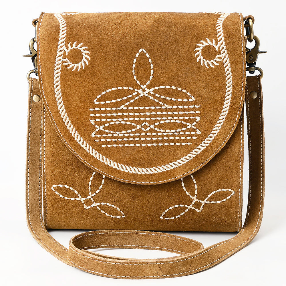 American Darling Cross Body Suede Genuine Western Leather Women Bag Handbag Purse |