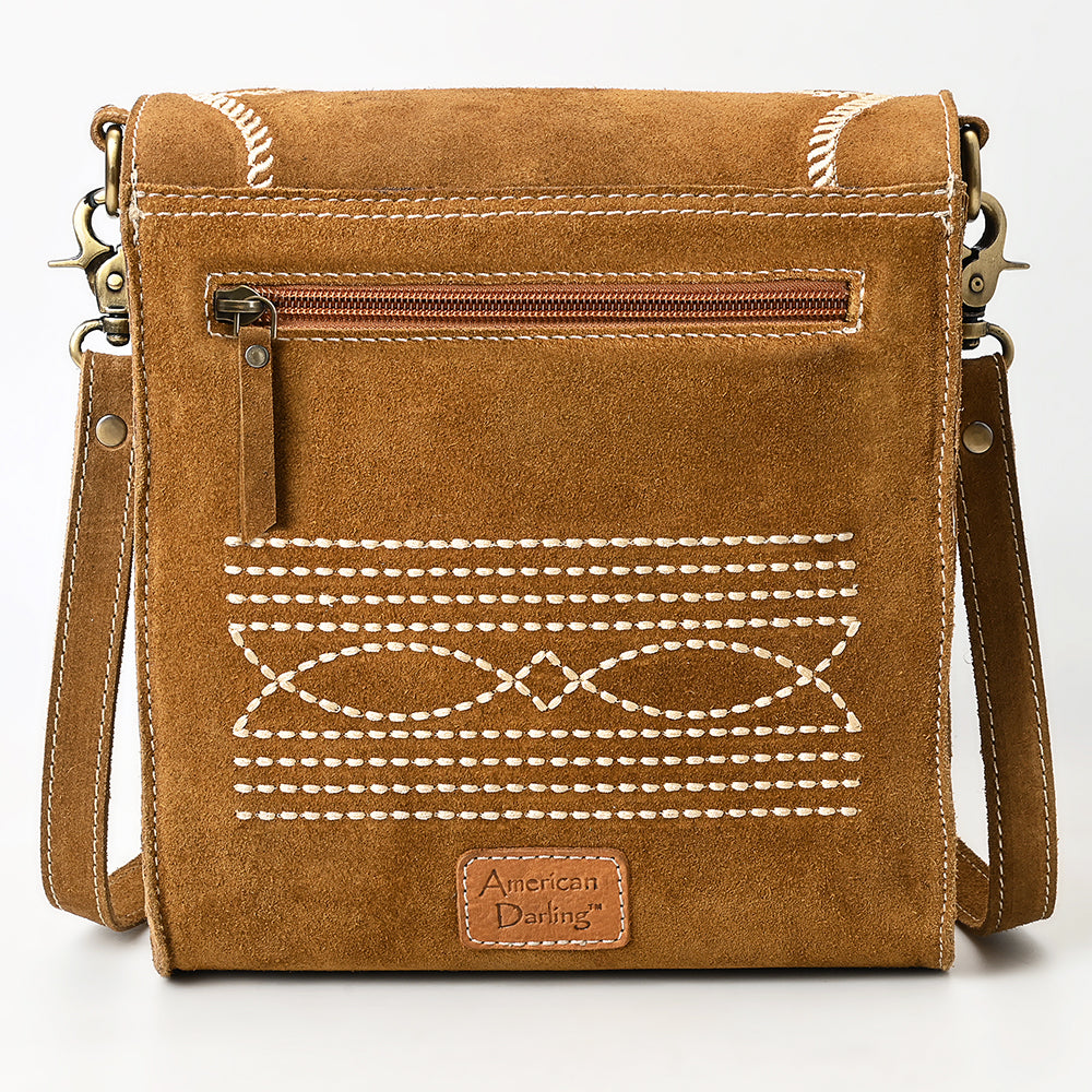 American Darling Cross Body Suede Genuine Western Leather Women Bag Handbag Purse |