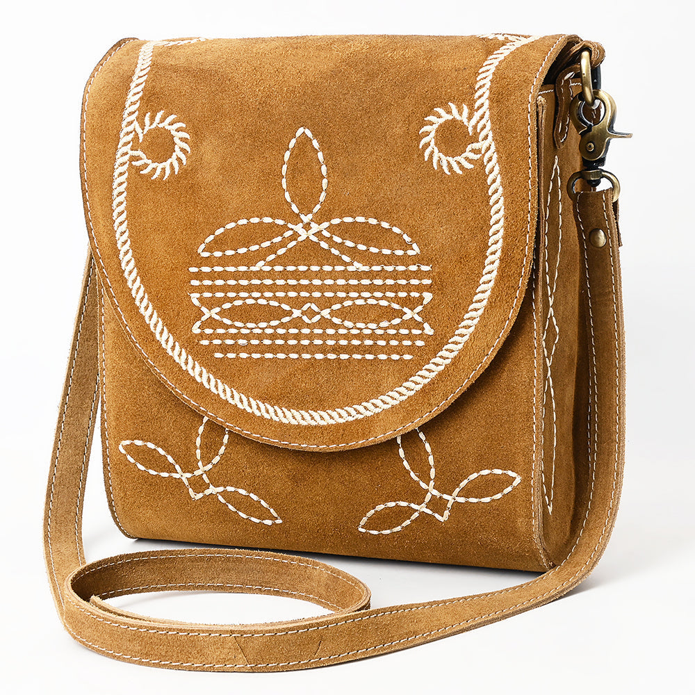 American Darling Cross Body Suede Genuine Western Leather Women Bag Handbag Purse |