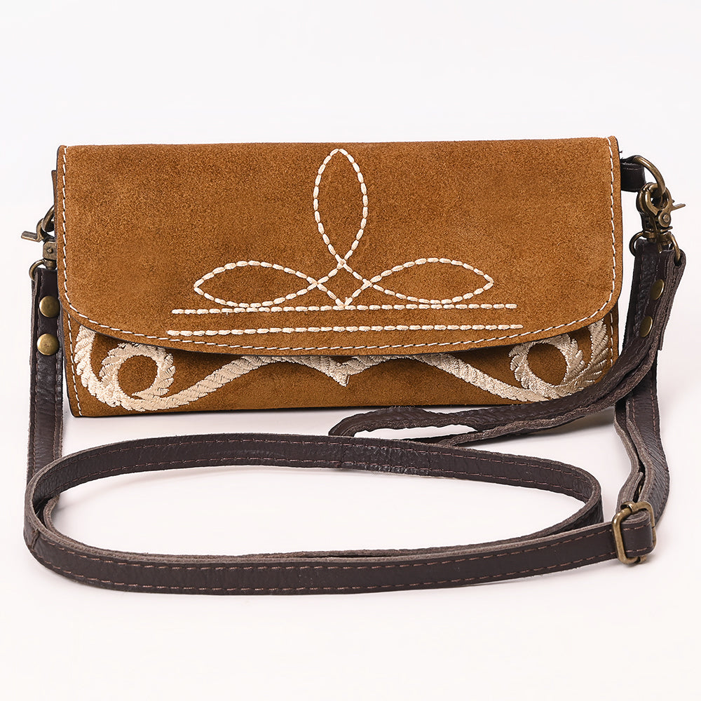 American Darling Suede Bag Genuine Leather Clutch Bag
